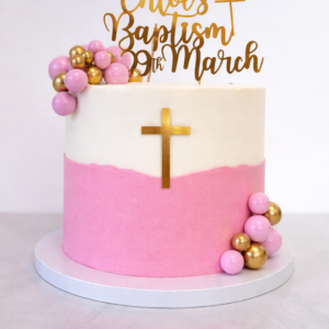 Spheres Communion/Christening Cake