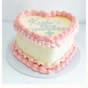 Vintage Retro Heart Cake